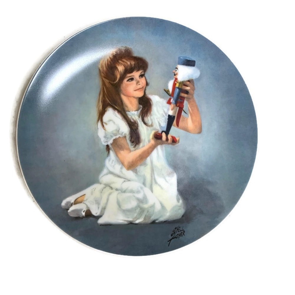 Vintage Shell Fisher 1978 " Clara and the Nutcracker" Decorative Collector Plate